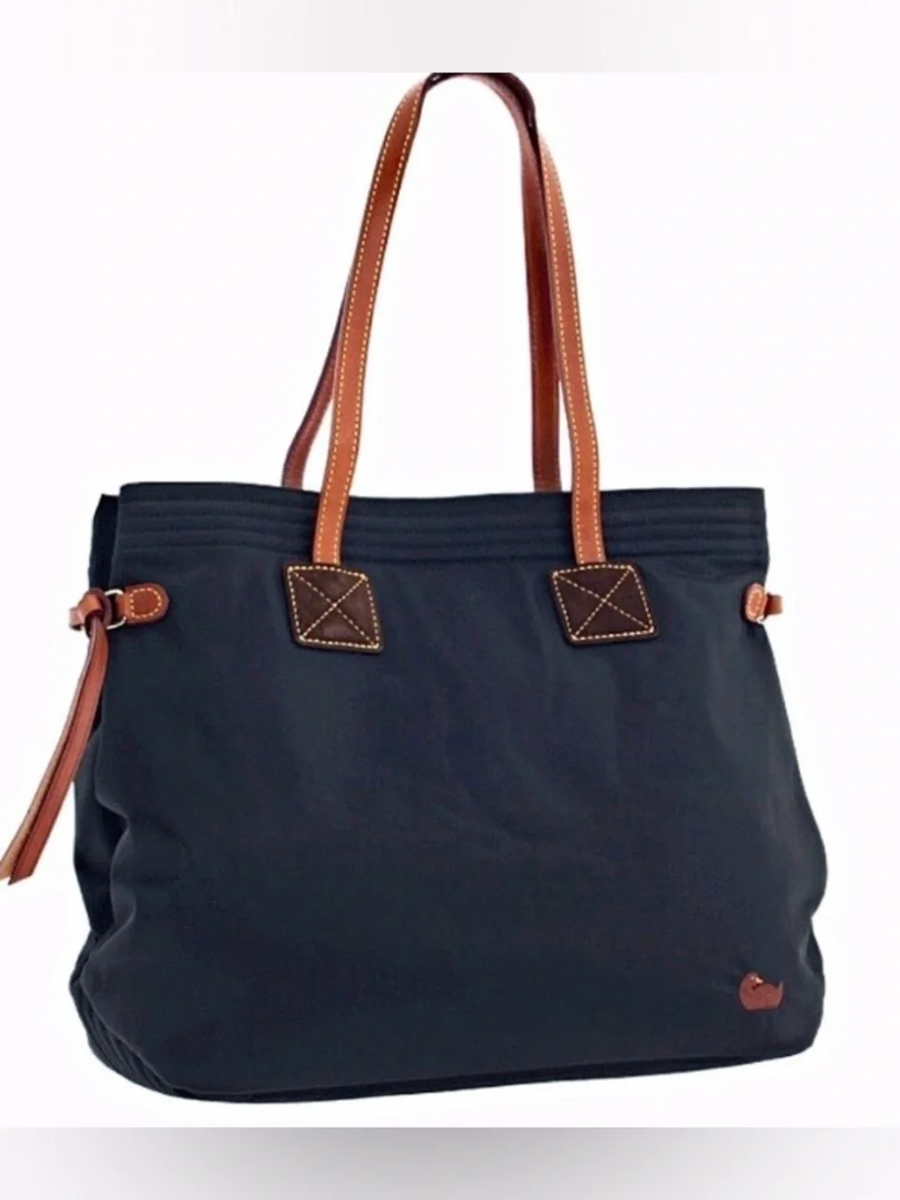 Dooney & Bourke Victoria Black Nylon And Leather Trim Tote Shoulder bag